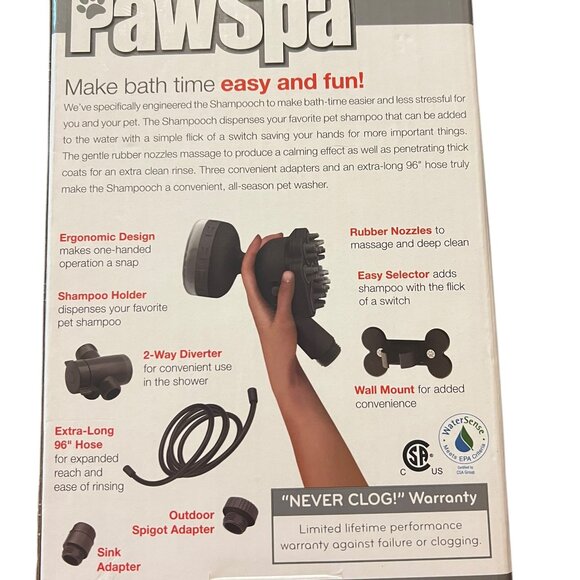 Oxygenics PawSpa Indoor Outdoor Pet Shampoo Washing Kit Grooming Massage - Picture 6 of 7